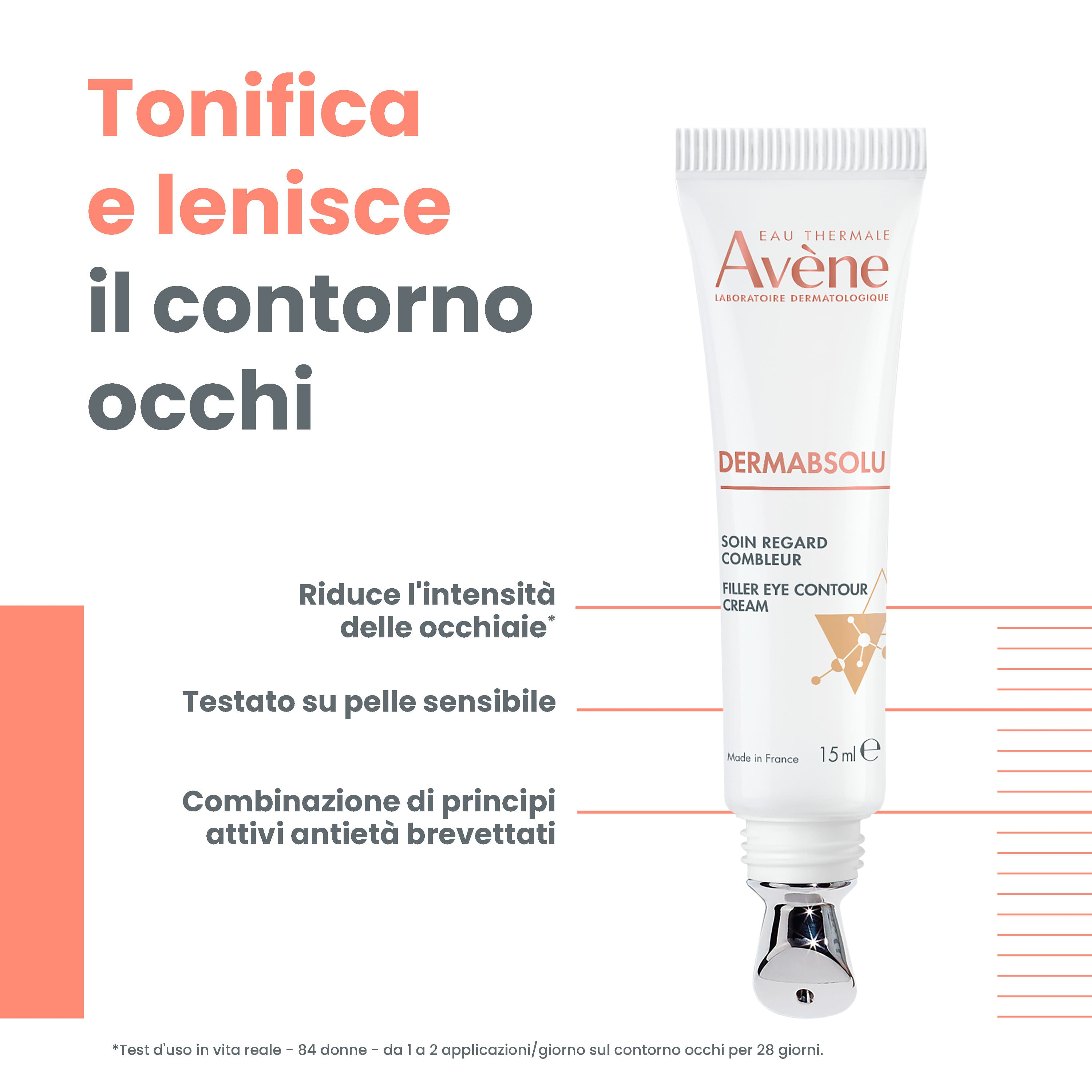 Avène - Eau Thermale - Dermabsolu Trattamento Contorno Occhi Riempitivo 15 ml