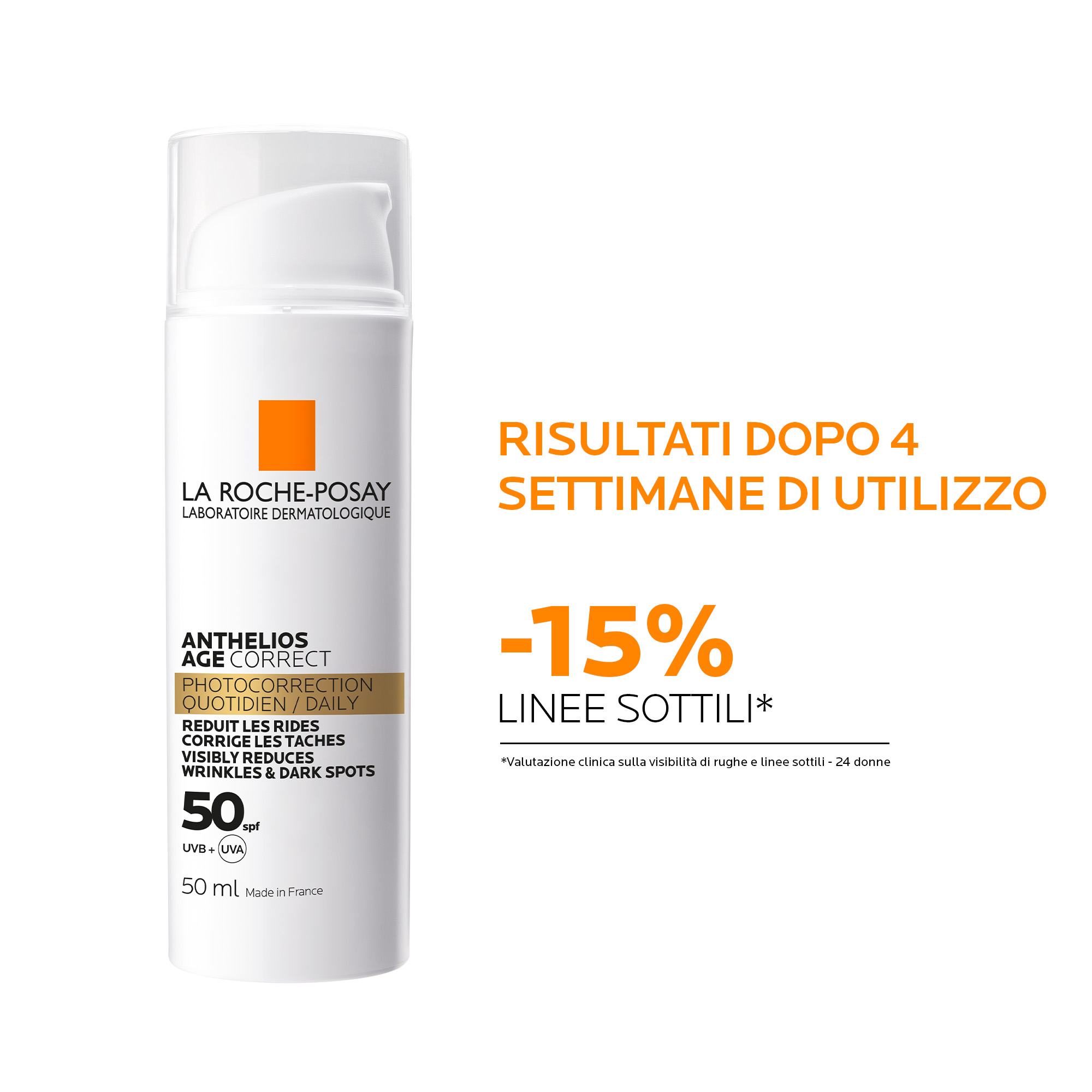 La Roche-Posay Anthelios Age Correct - Trattamento Foto-Correttivo SPF50 Viso 50 ml