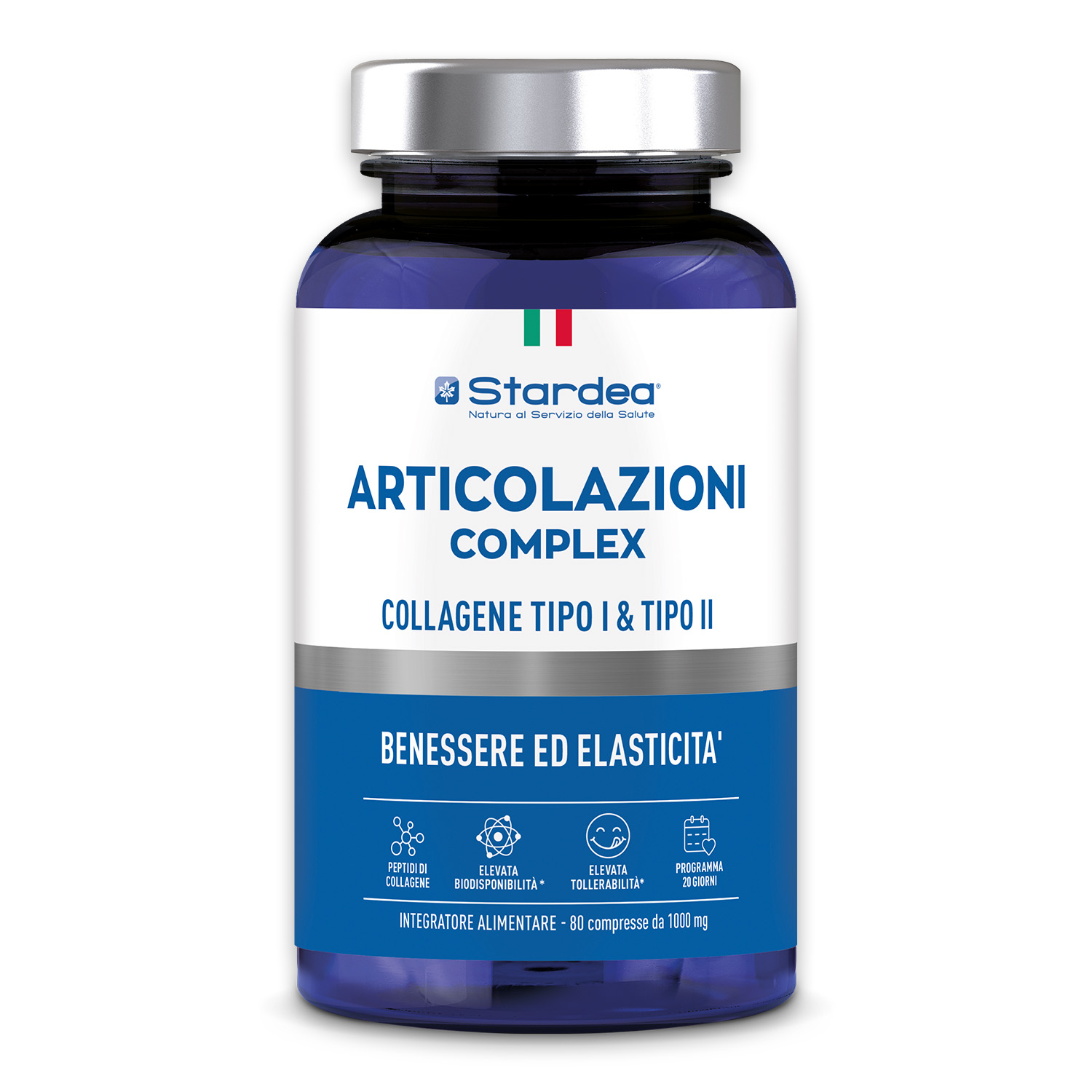 STARDEA ARTICOLAZIONI COMPLEX  Compresse - COLLAGENE TIPO I & TIPO II - INTEGRATORE ALIMENTARE - BENESSERE ED ELASTICITA' ARTICOLARE