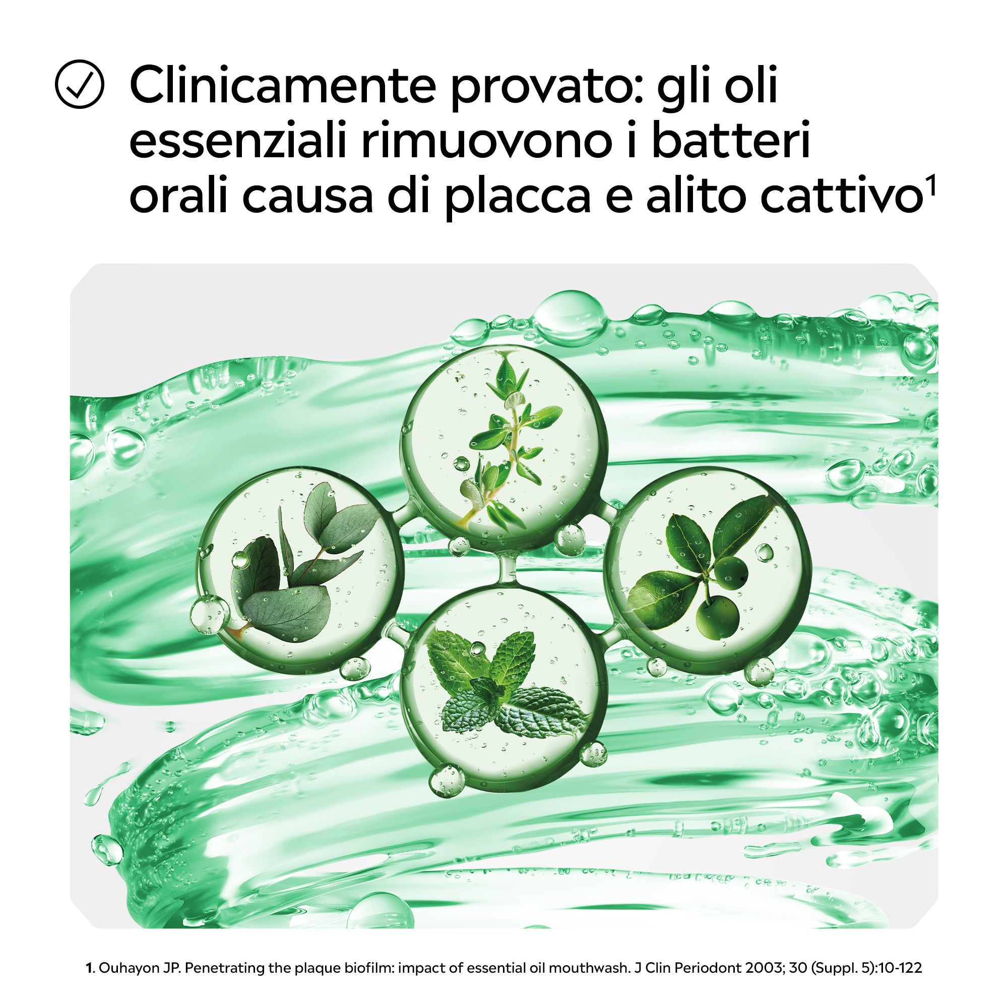 LISTERINE, Collutorio, Difesa Denti e Gengive, Tripla Azione, Denti più Forti, Gengive più Sane, 500ml