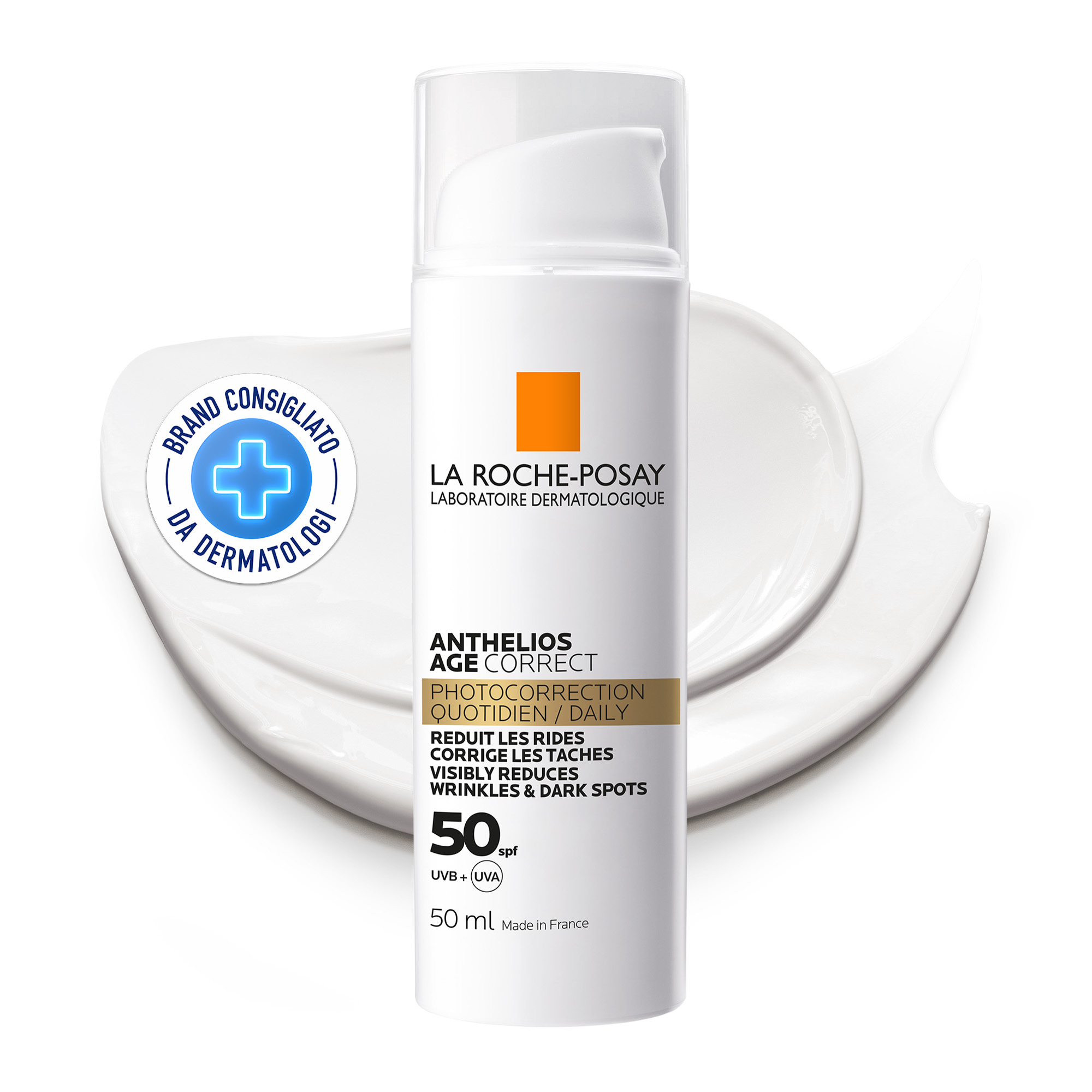 La Roche-Posay Anthelios Age Correct - Trattamento Foto-Correttivo SPF50 Viso 50 ml