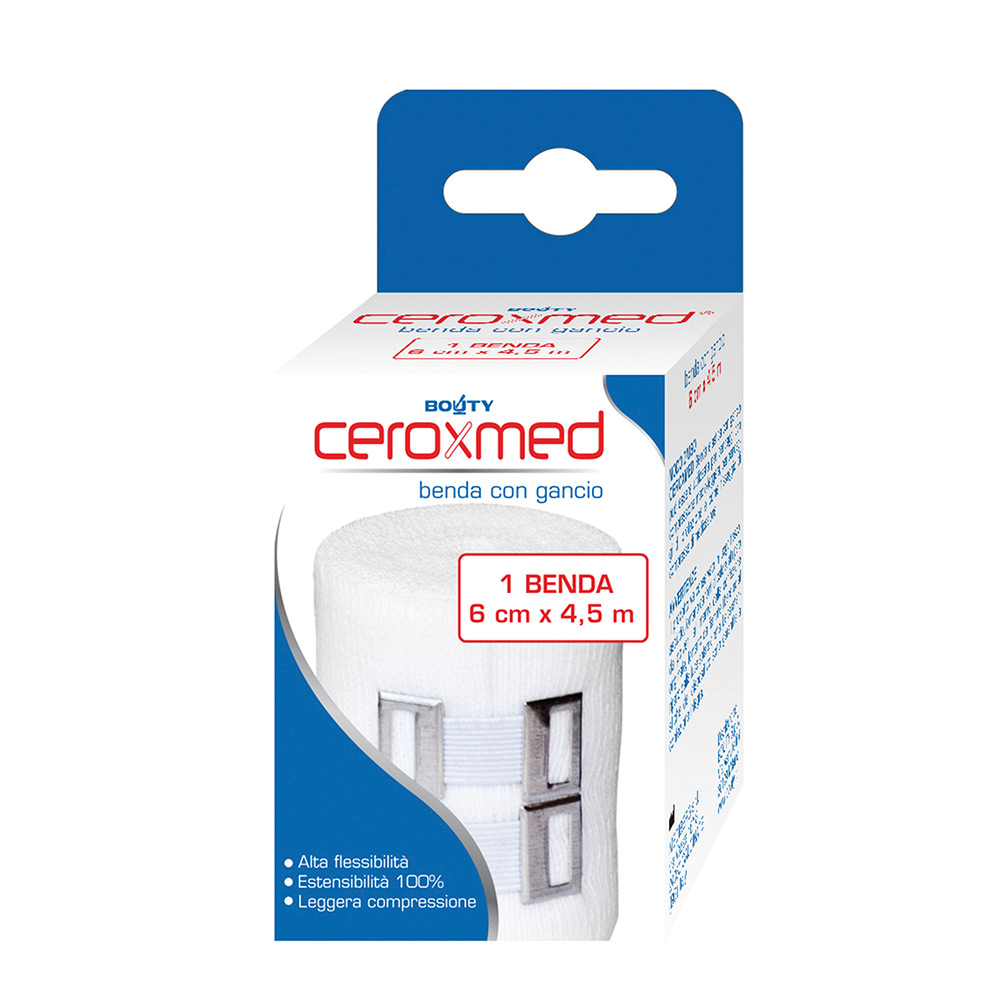 Ceroxmed Benda Elastica Con Fermabenda 6x4,5 cm