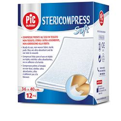 Pic StericOmpress Soft Tessuto Non Tessuto  36x40 cm 12 Garze
