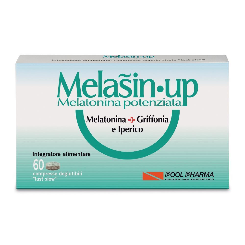 Melasin Up Melatonina Iperico e Grifonia per i disturbi del sonno. 60 compresse