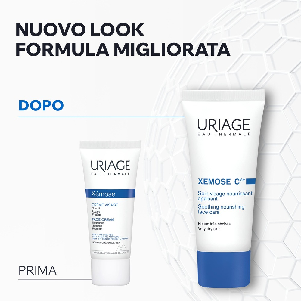 Uriage - Xémose C8+ Crema Antiprurito Lenitiva E Nutriente Per Pelle Atopica E Con Eczema Viso 40 ml