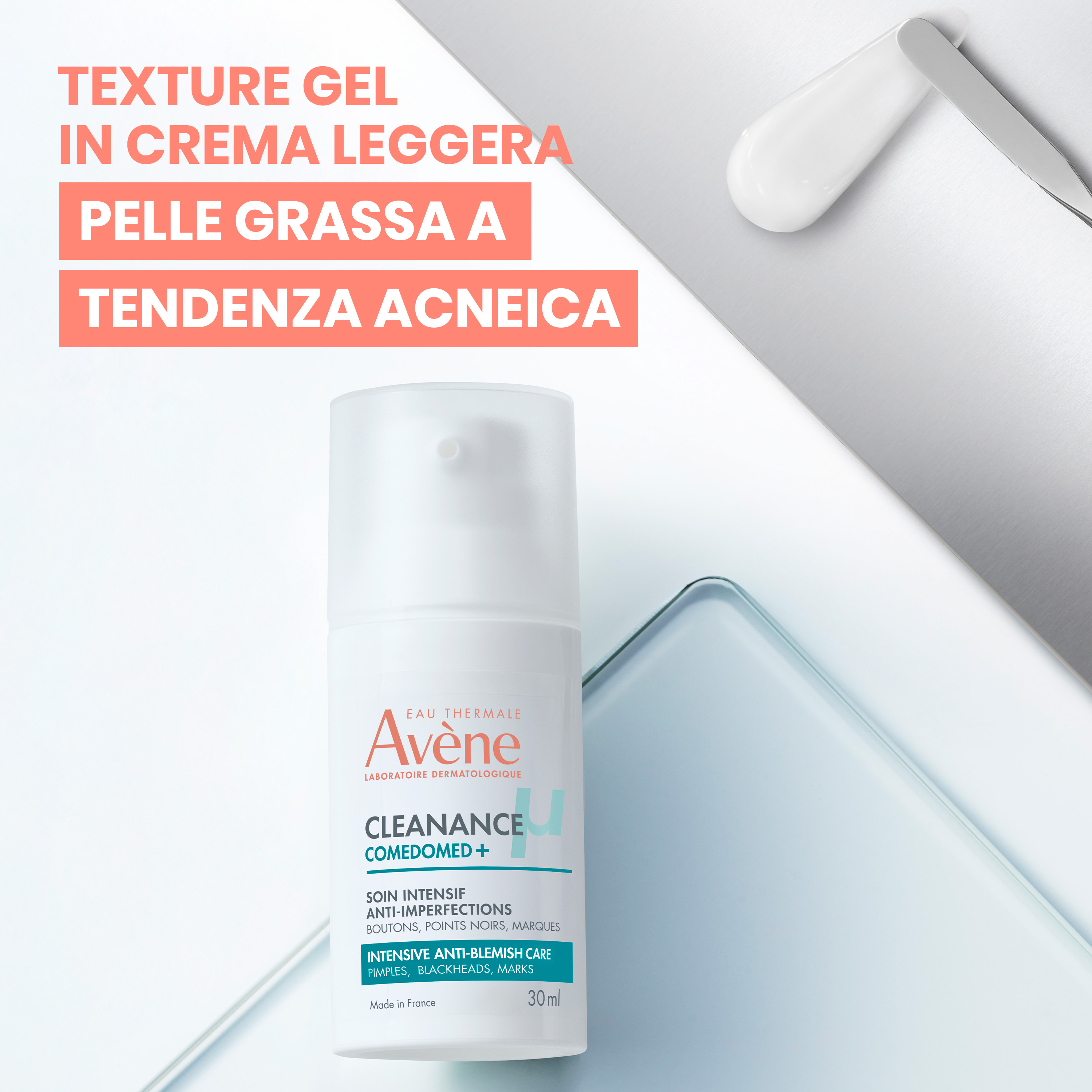 Avène Eau Thermale - Cleanance Comedomed+ Trattamento Intensivo Quotidiano Anti-Imperfezioni 30 ml 