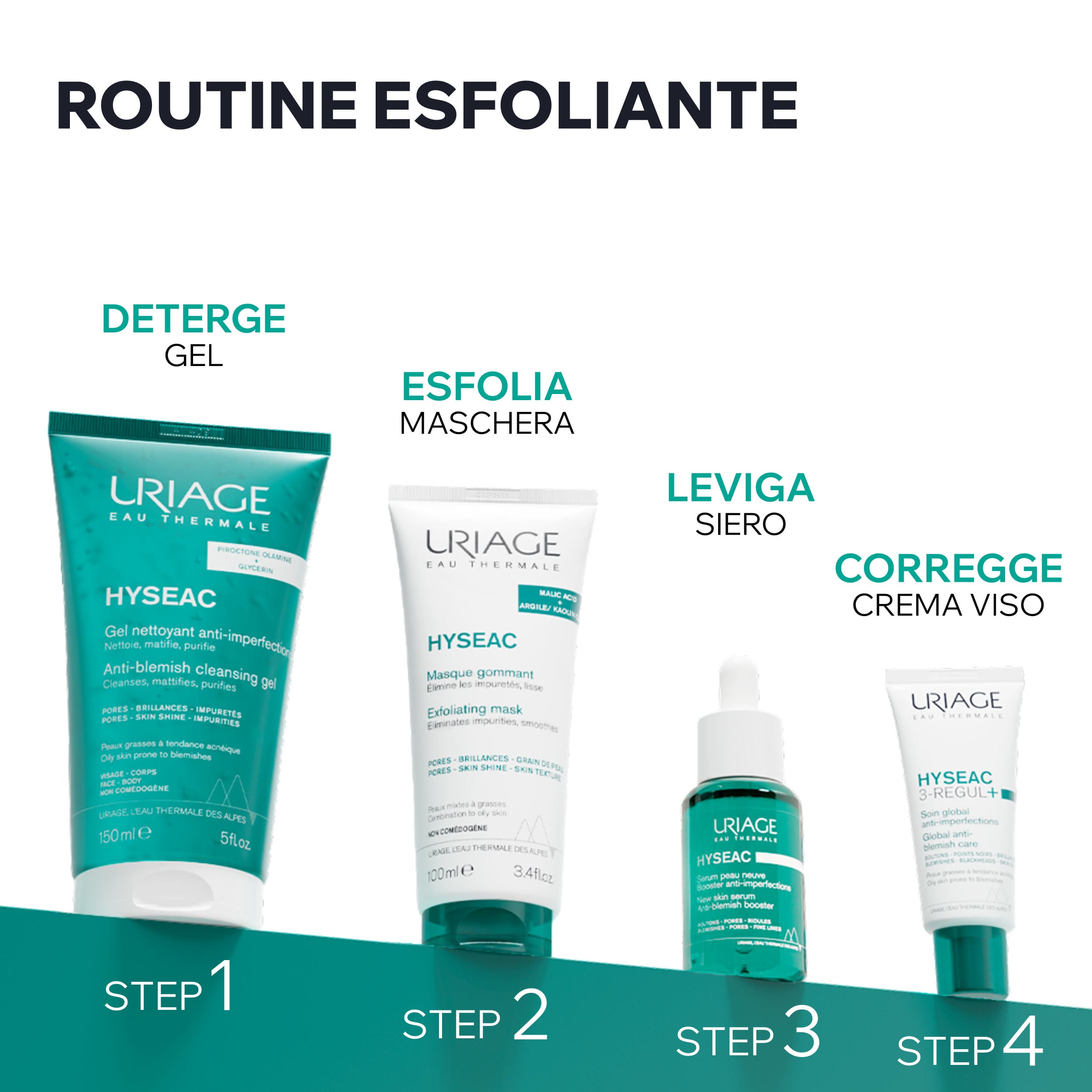 Uriage Hyséac - Maschera Esfoliante Viso Per Pelle Grassa E Lucida 100 ml