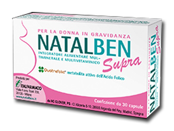 Natalben Supra Integratore Gravidanza 90 Capsule Molli