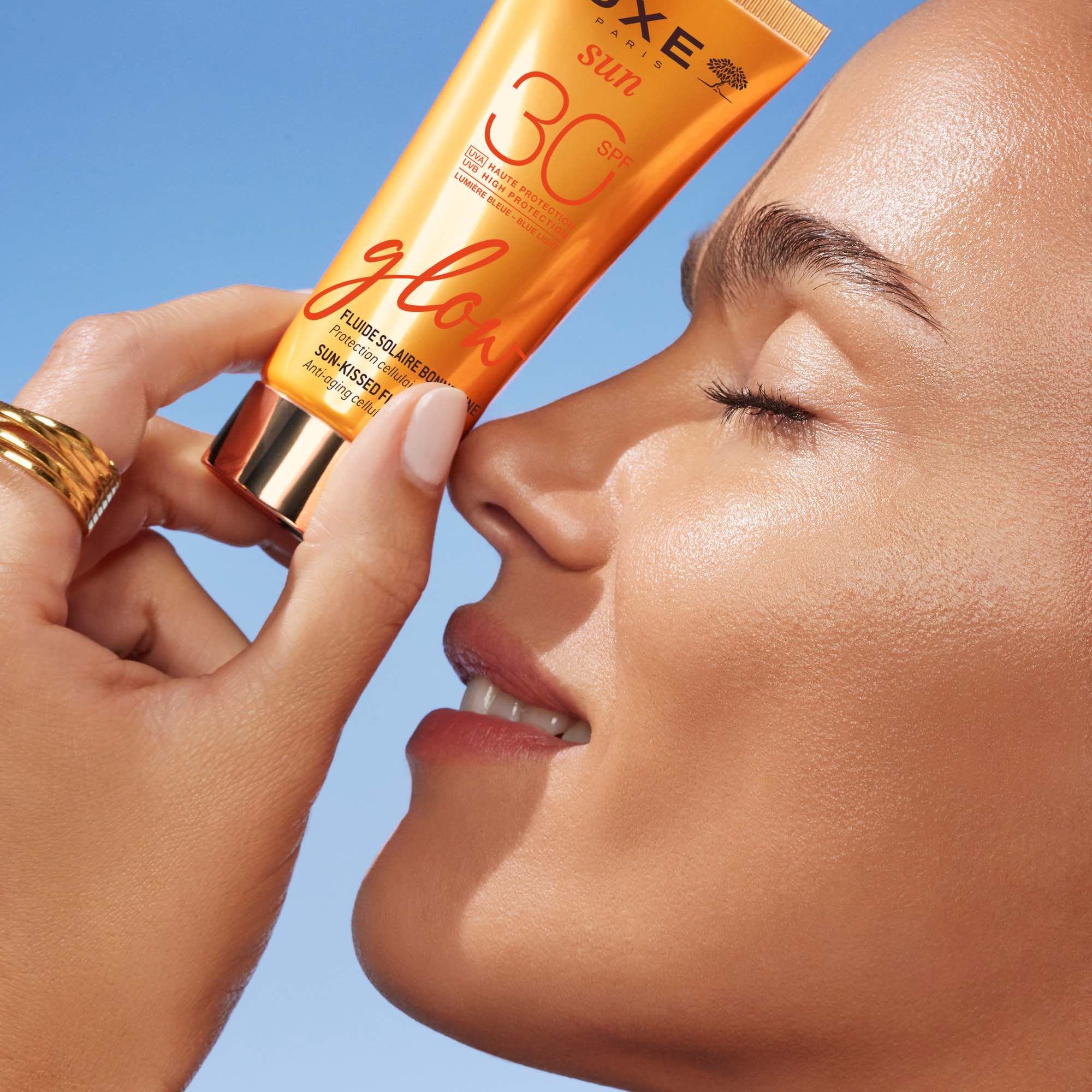Nuxe Sun - Glow Fluido Solare Illuminante SPF30 Viso 40 ml