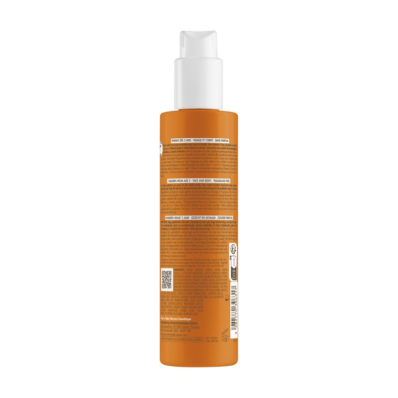 Avène - Eau Thermale - Spray Bambino SPF50+ Protezione Solare Molto Alta 200 ml