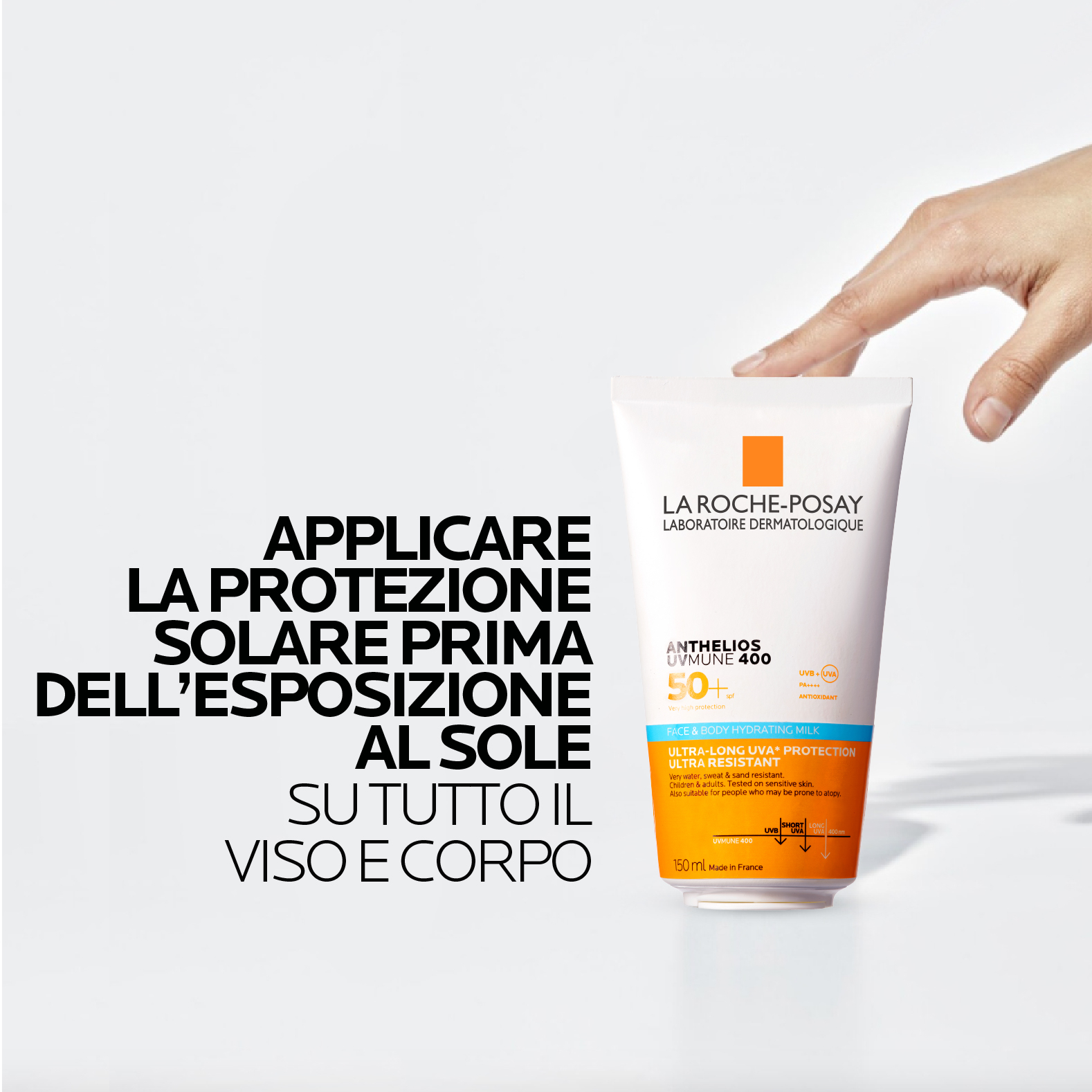 La Roche-Posay - Anthelios Uvmune 400 Latte Idratante SPF50+ Viso E Corpo 150 ml