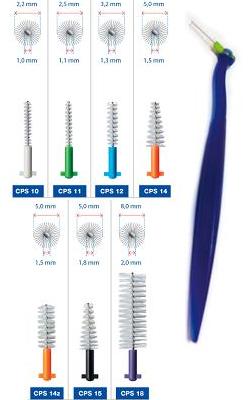 Curaprox Plus CPS Regular 1,0 Bianco 5 Scovolini + Manico