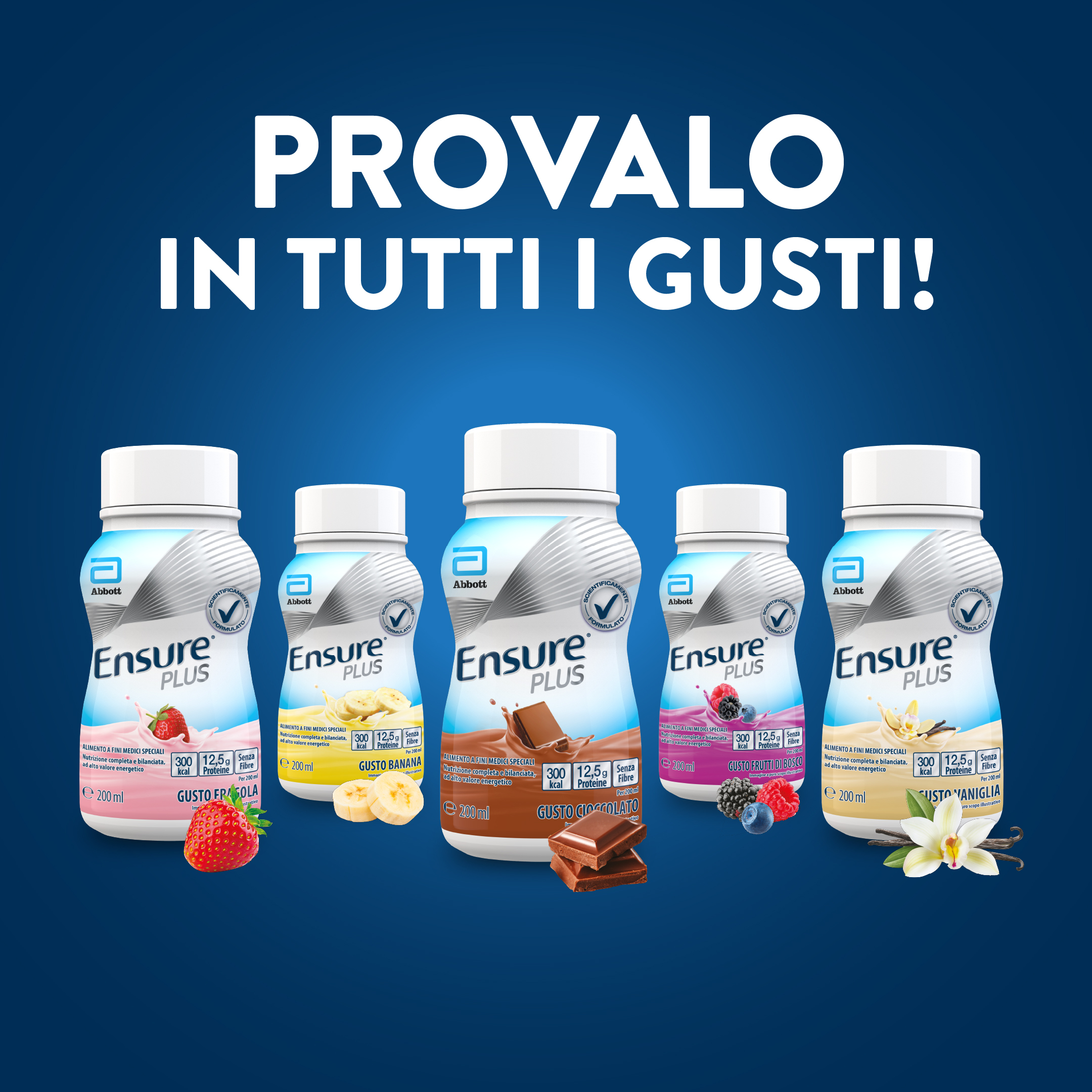 Ensure Plus Alimento a Fini Medici Speciali Ipercalorico Vaniglia 4x200ml
