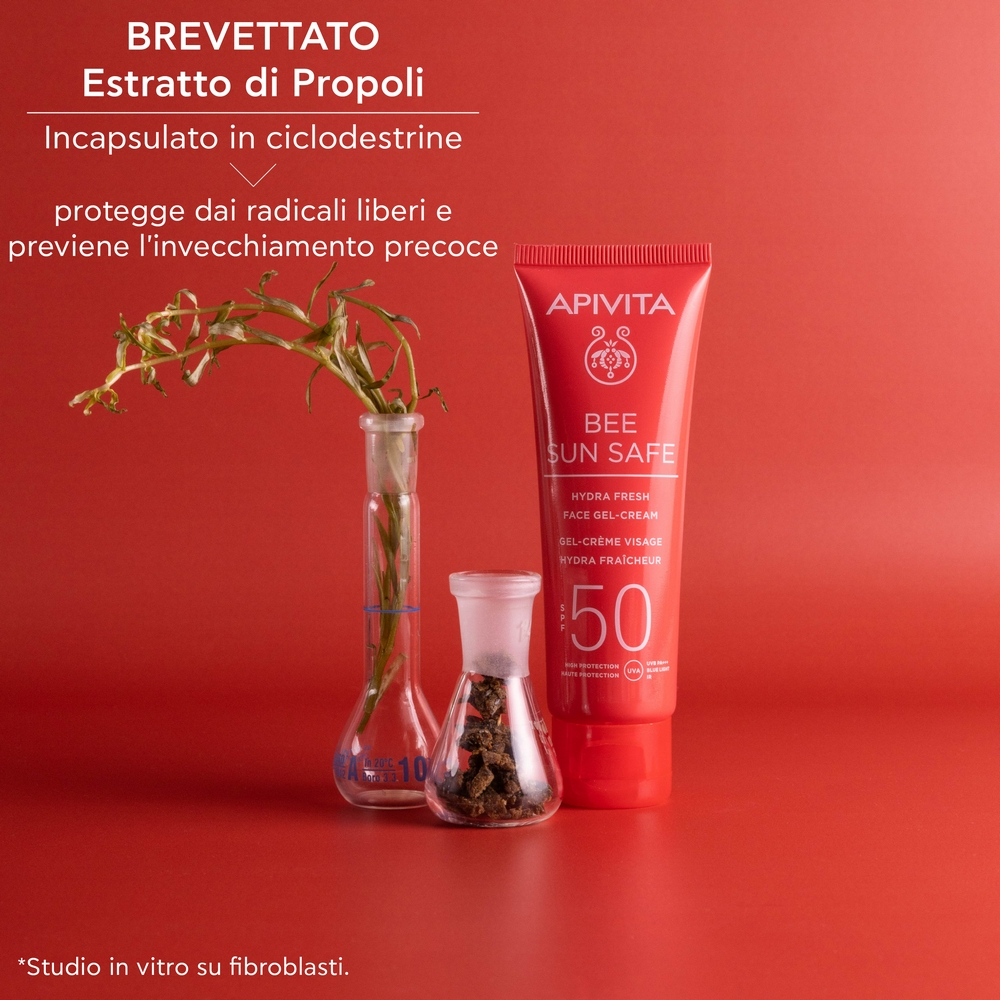 Apivita - Bee Sun Safe - Hydra Fresh Gel-Crema Solare SPF50 Viso 50 ml