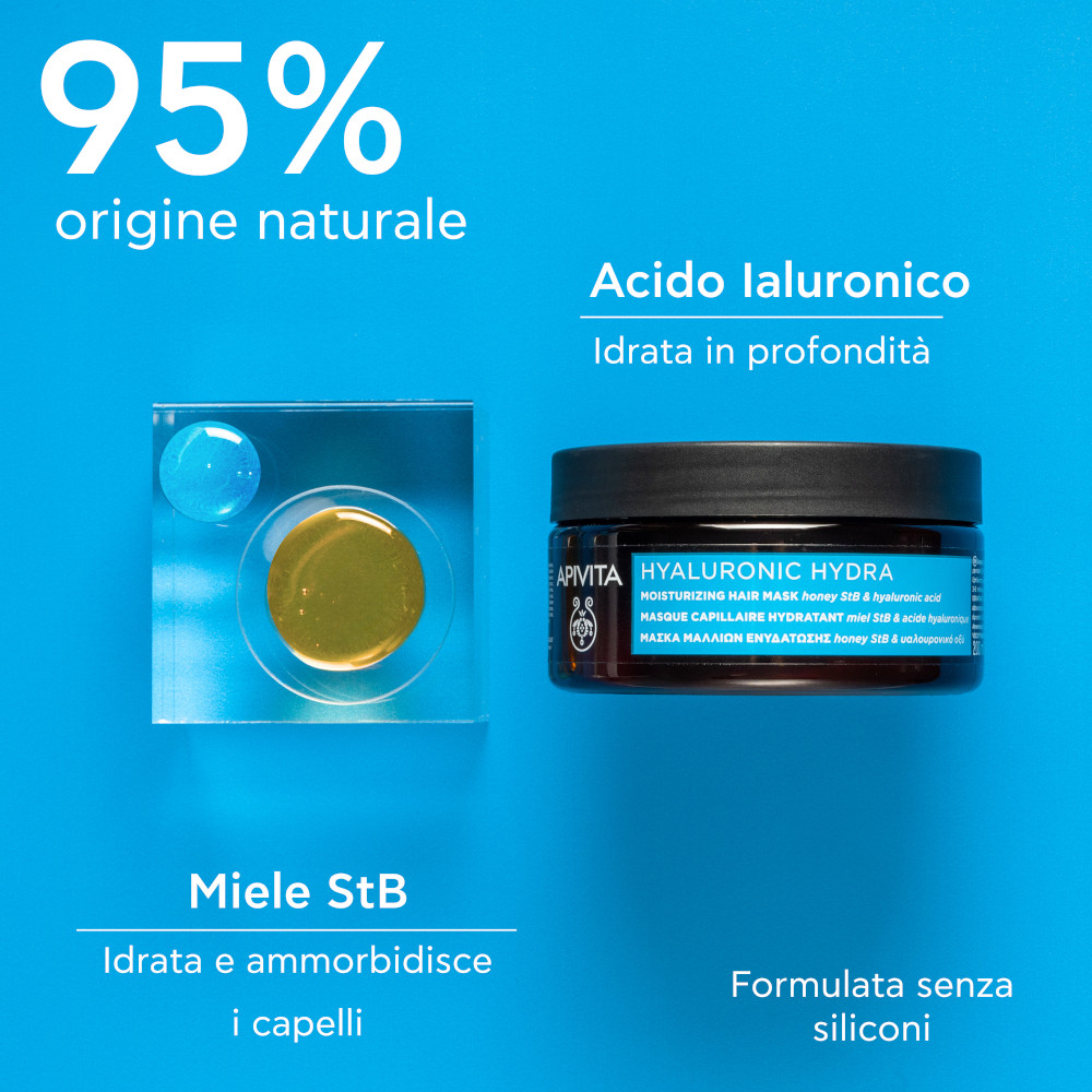 APIVITA - Hyaluronic Hydra Maschera Capelli Idratante 200ml 