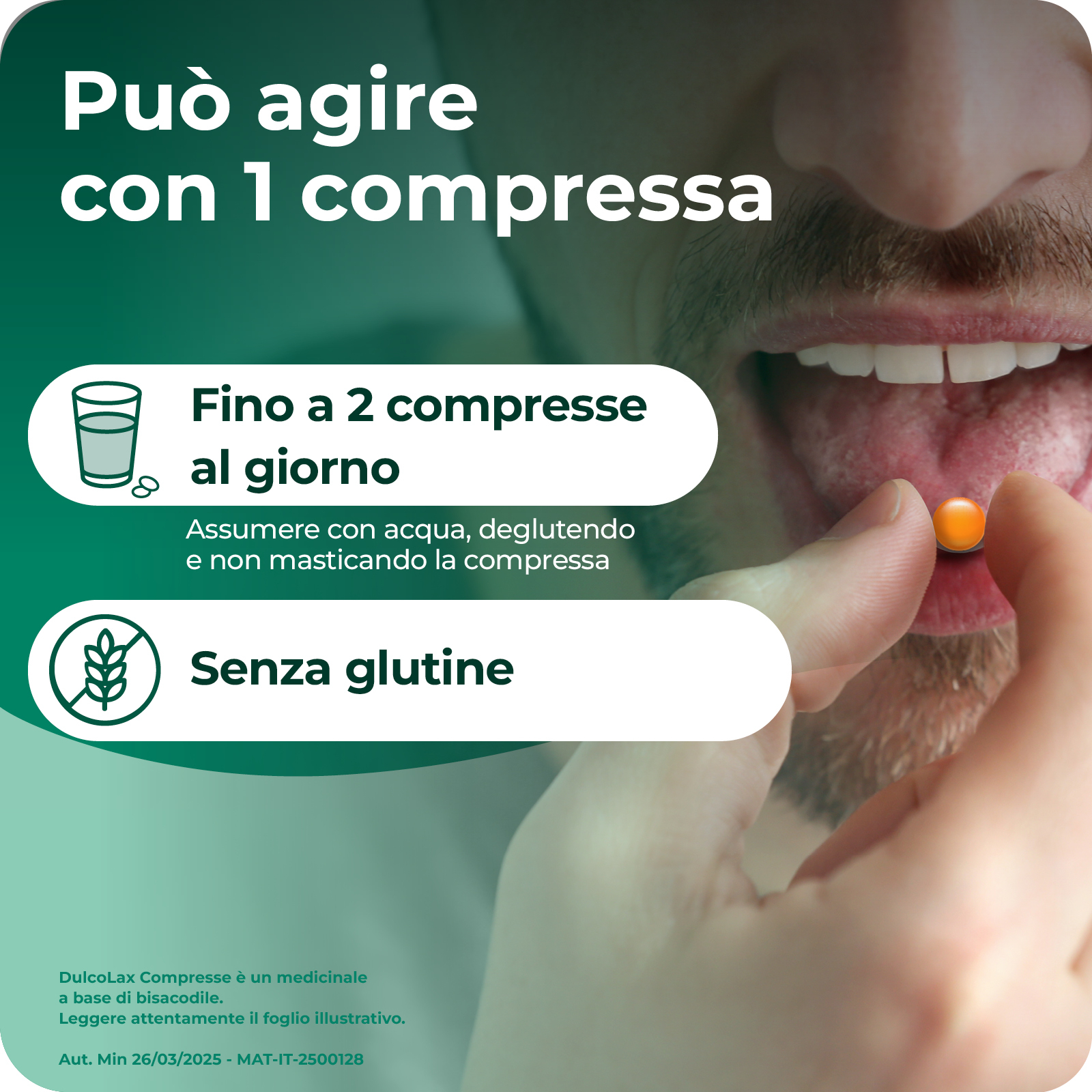 Dulcolax 5 mg - Lassativo Ad Azione Rapida Contro La Stitichezza Occasionale 40 Compresse Rivestite