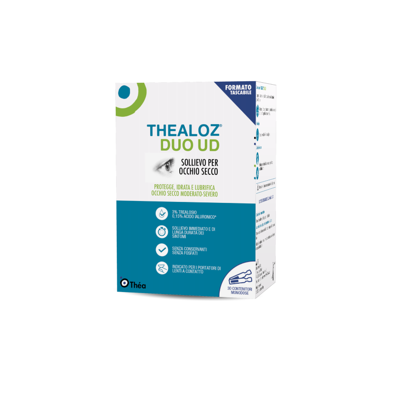 Thealoz Duo UD Gocce Oculari Lubrificanti e Protettive 30 monodose 0,4 mL