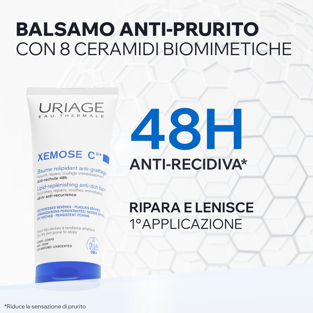 Uriage - Xémose C8+ Balsamo Relipidante Antiprurito Per Pelle Molto Secca E Atopica 200 ml