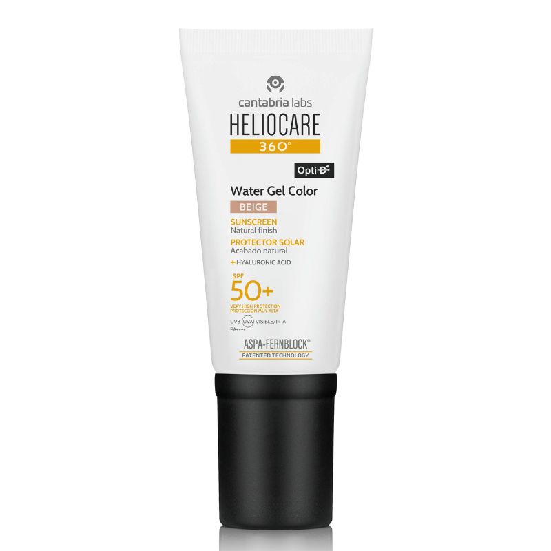 Heliocare 360° - Water Gel Color SPF50+ Protezione Solare Colorata Viso 50 ml - Beige
