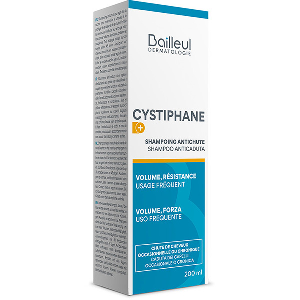 Cystiphane Shampoo Anti-Caduta che agisce alla radice per fortificare il capello e prevenirne caduta e rottura 200ml