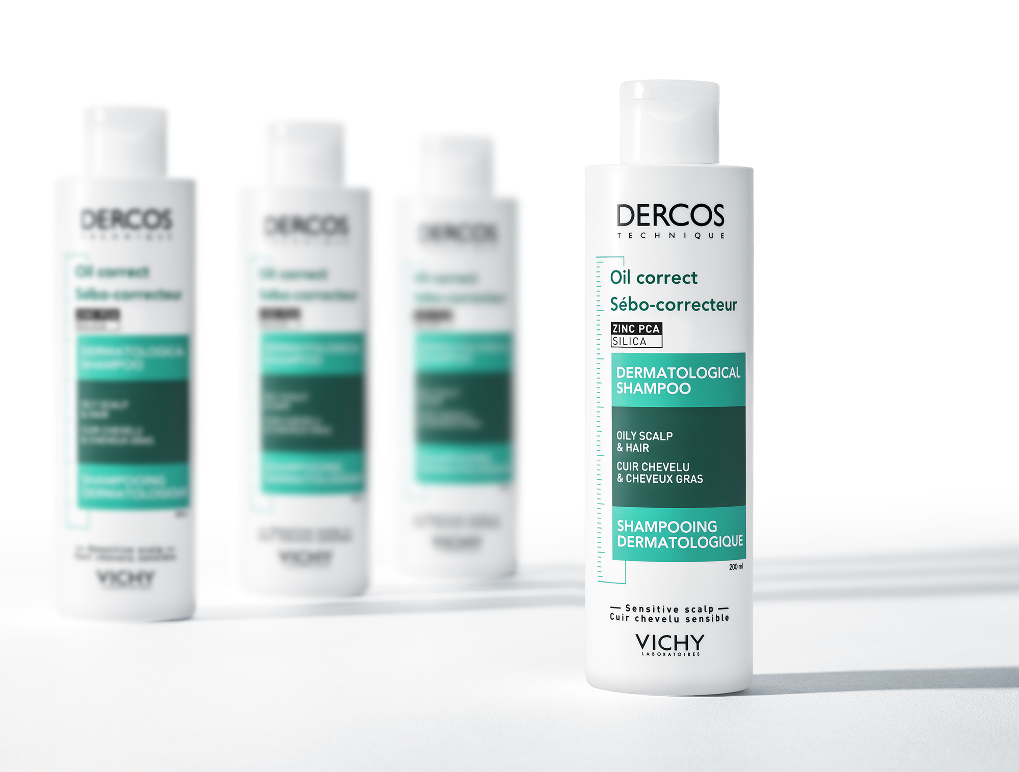 Vichy Dercos Sebo regolatore - Shampoo Trattante avanzato per cuoio capelluto purificato 200ml