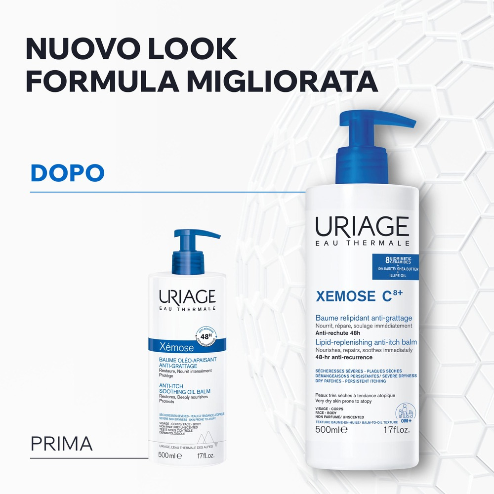 Uriage Xémose C8+ Balsamo Relipidante Antiprurito Per Pelle Molto Secca E Atopica 500 ml
