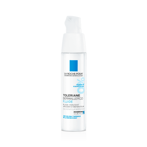 La Roche-Posay Toleriane Dermallergo Fluido 40 ml - Il trattamento idratante fluido per la pelle a tendenza allergica o ultrasensibile, pelle da mista a grassa