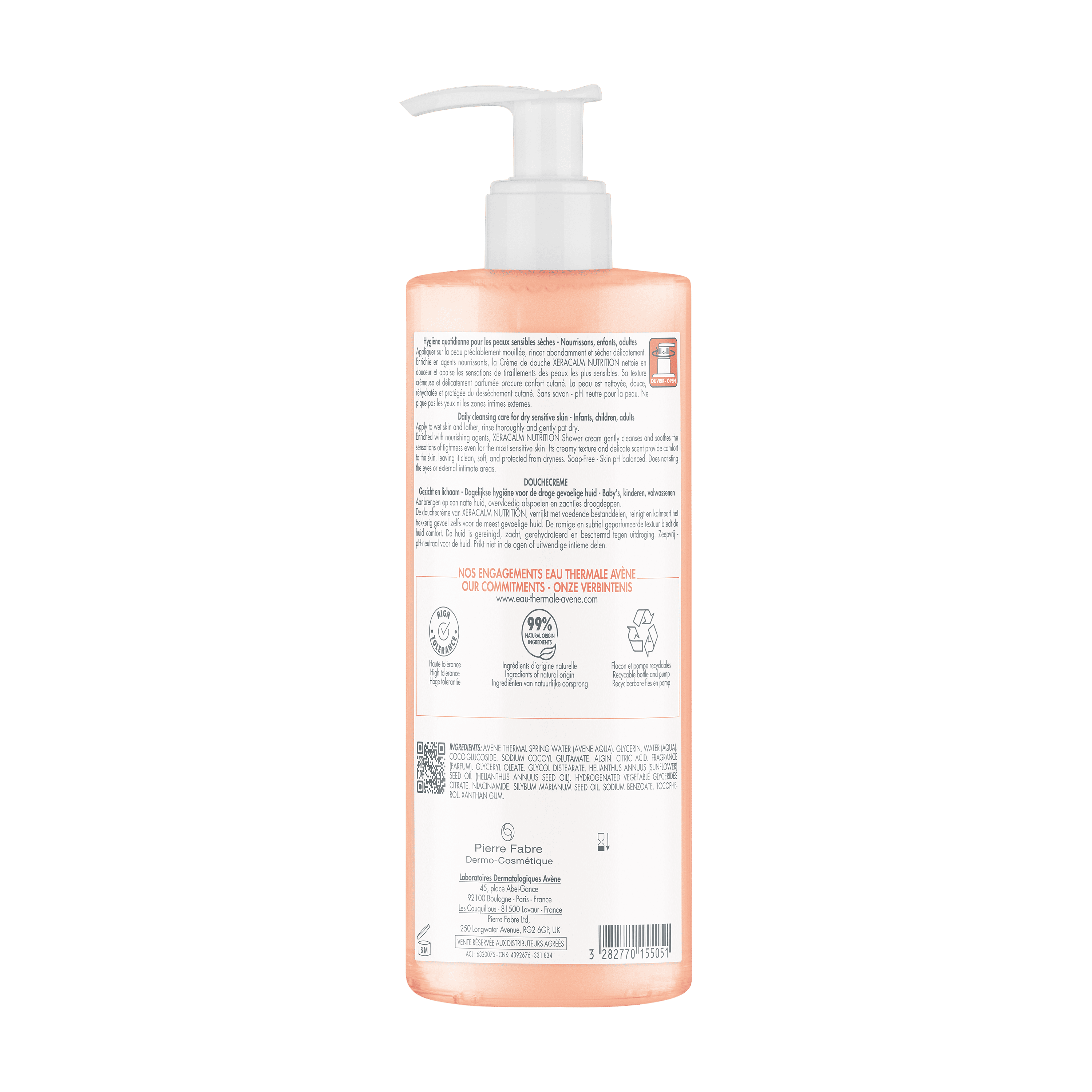 Avène Xeracalm Nutrition - Doccia Crema Per Pelle Sensibile 500 ml 