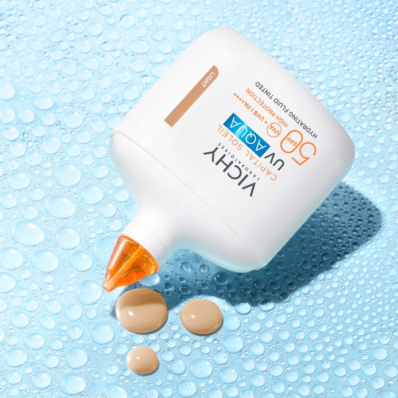 Vichy Capital Soleil UV Aqua SPF50 - Fluido Idratante Colorato Viso 50 ml