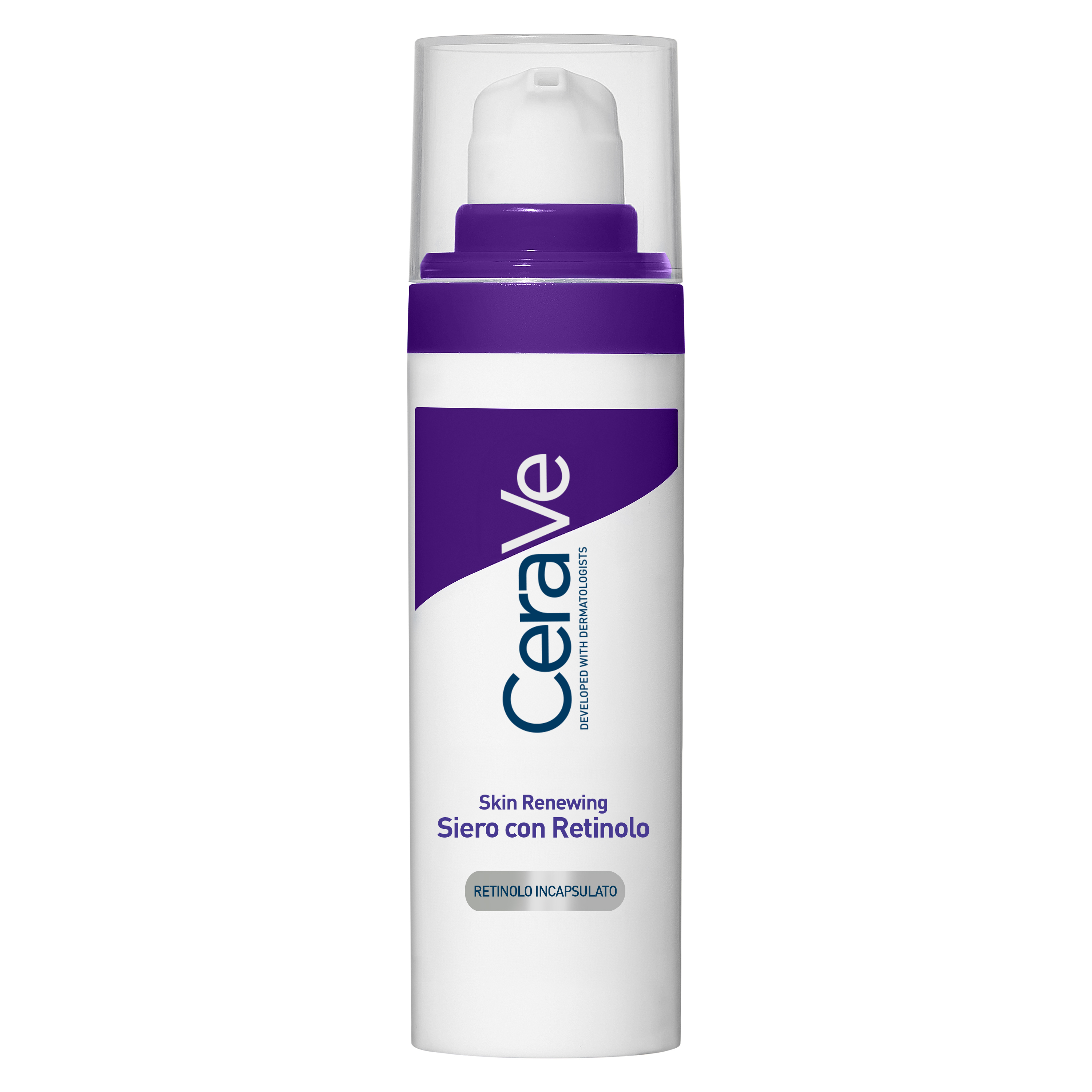 CeraVe Skin Renewing Siero Retinolo, Con Retinolo Incapsulato, 3 Ceramidi Essenziali e Acido Ialuronico, Per i Primi Segni dell'Età, 30ml