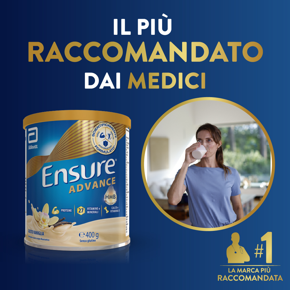 Ensure Advance Vaniglia 400 g Polvere - Integratore Di Vitamine E Minerali