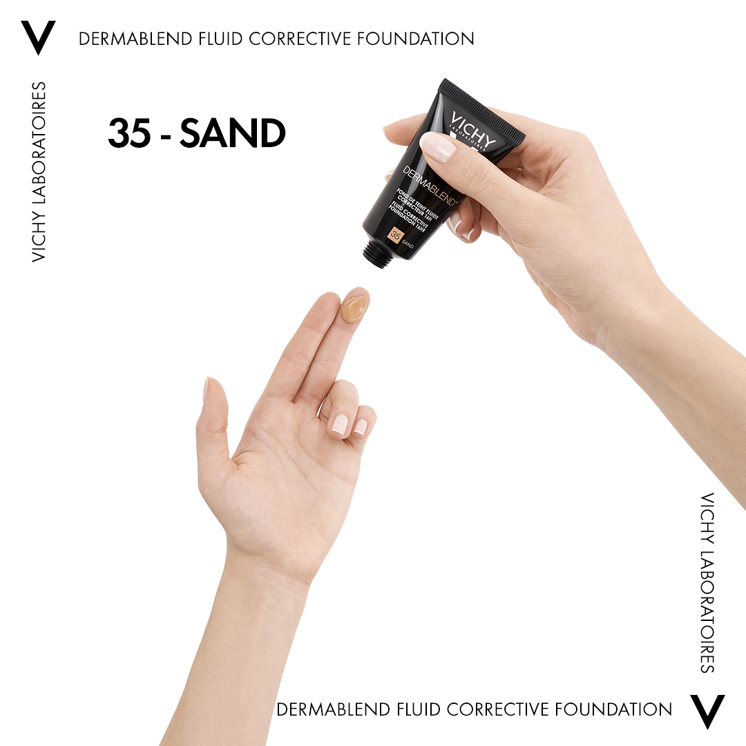 Vichy Dermablend Fondotinta Correttore Fluido 16h tonalità 35 - 30 ml correttore fino a 16 ore