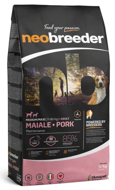 NEOBREEDER DOG ADULT PORK MEDIUM MAXI KG 12 - P10248