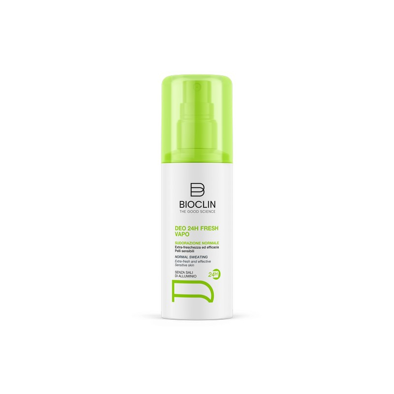 BioClin Deo 24H - Vapo Deodorante Senza Profumo Sudorazione Normale, 100ml