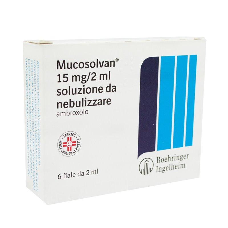 Mucosolvan 15 mg/2 ml Ambroxolo Soluzione da Nebulizzare 6 Fiale