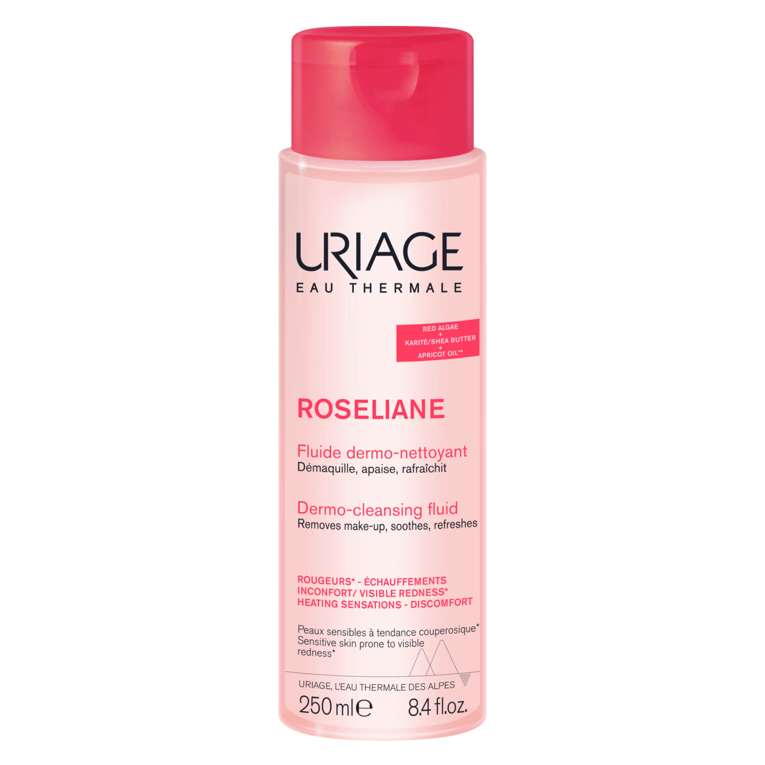 Uriage - Roséliane Fluido Dermo-Detergente Lenitivo Viso Per Pelle Sensibile 250 ml