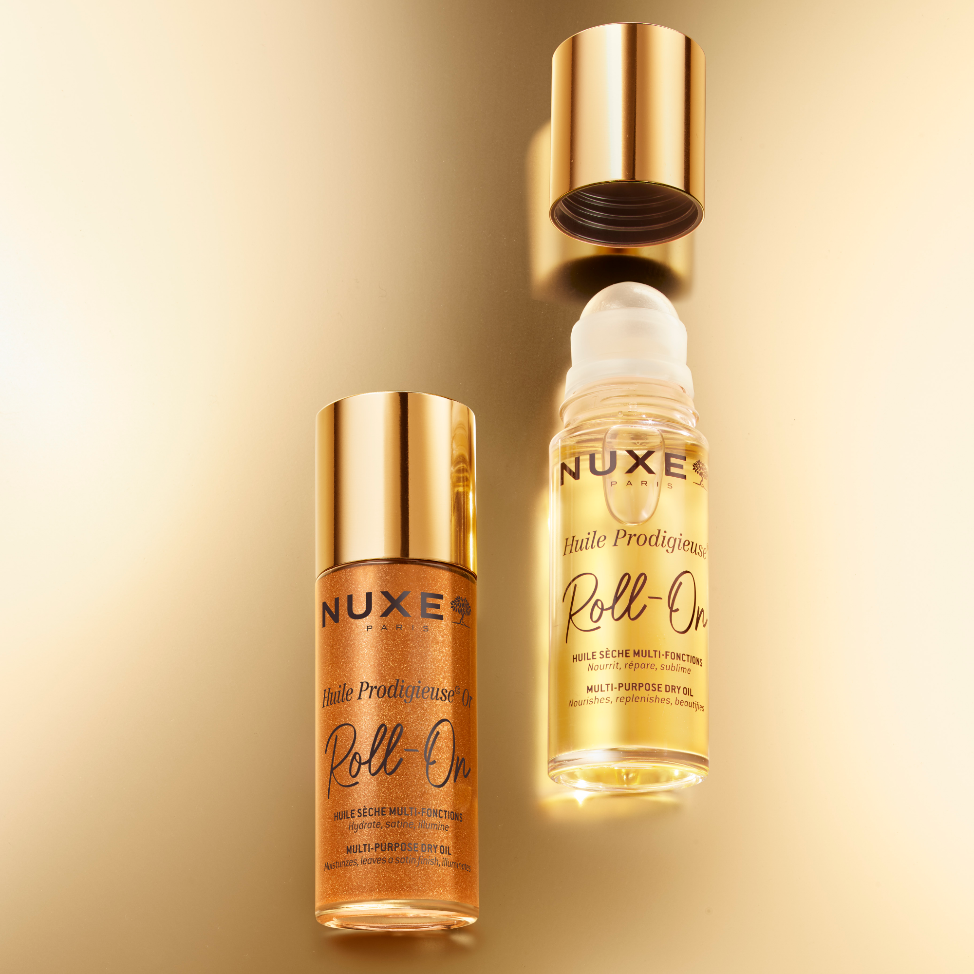 Nuxe - Huile Prodigieuse - Olio Secco Per Viso, Corpo E Capelli Roll-On 60 ml