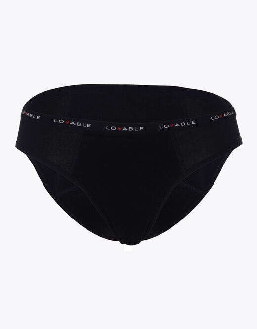 LOVABLE SLIP da ciclo lavabile FLUSSO MEDIO  NERO TAGLIA M