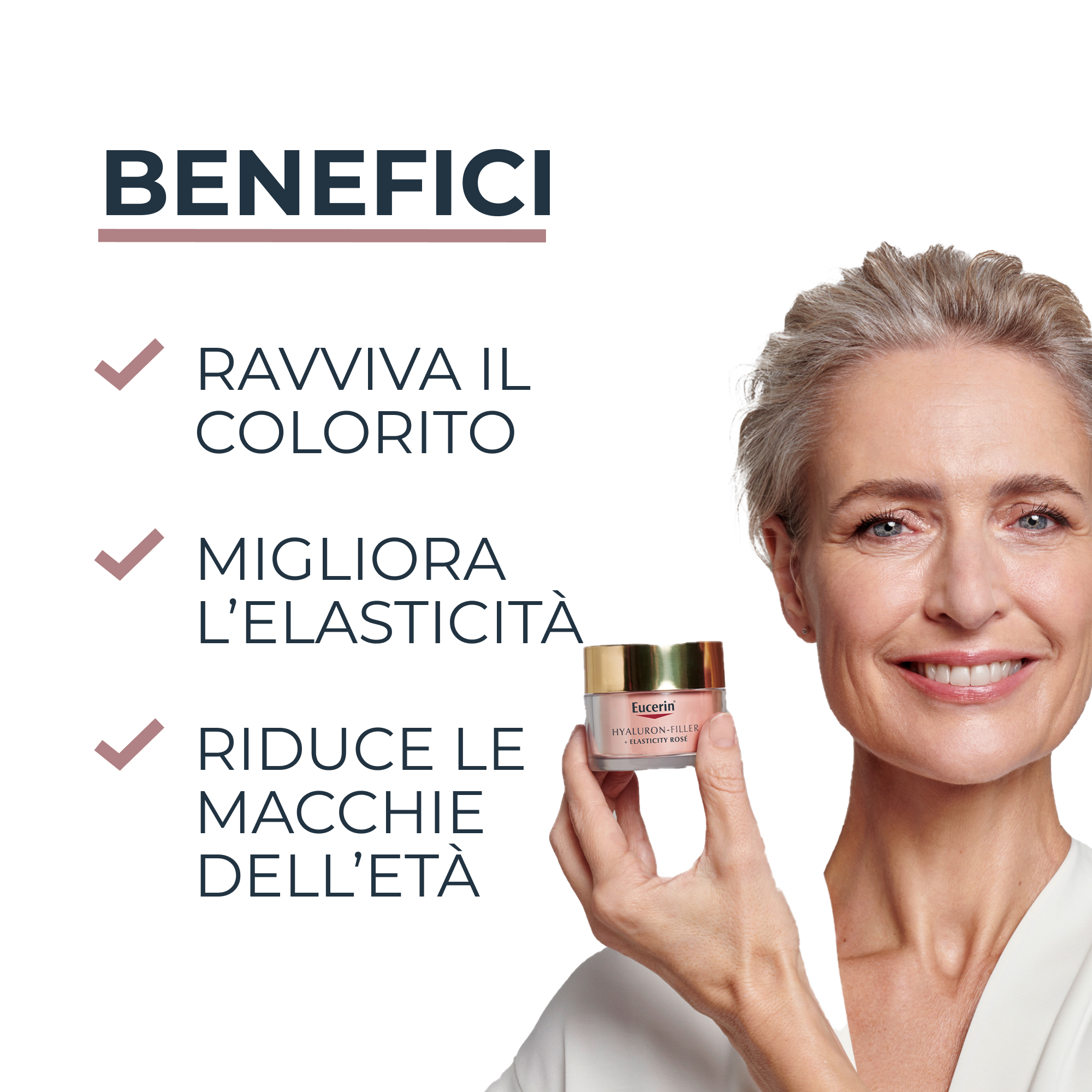 EUCERIN HYALURON - FILLER + ELASTICITY -  CREMA GIORNO ROSE SPF 30