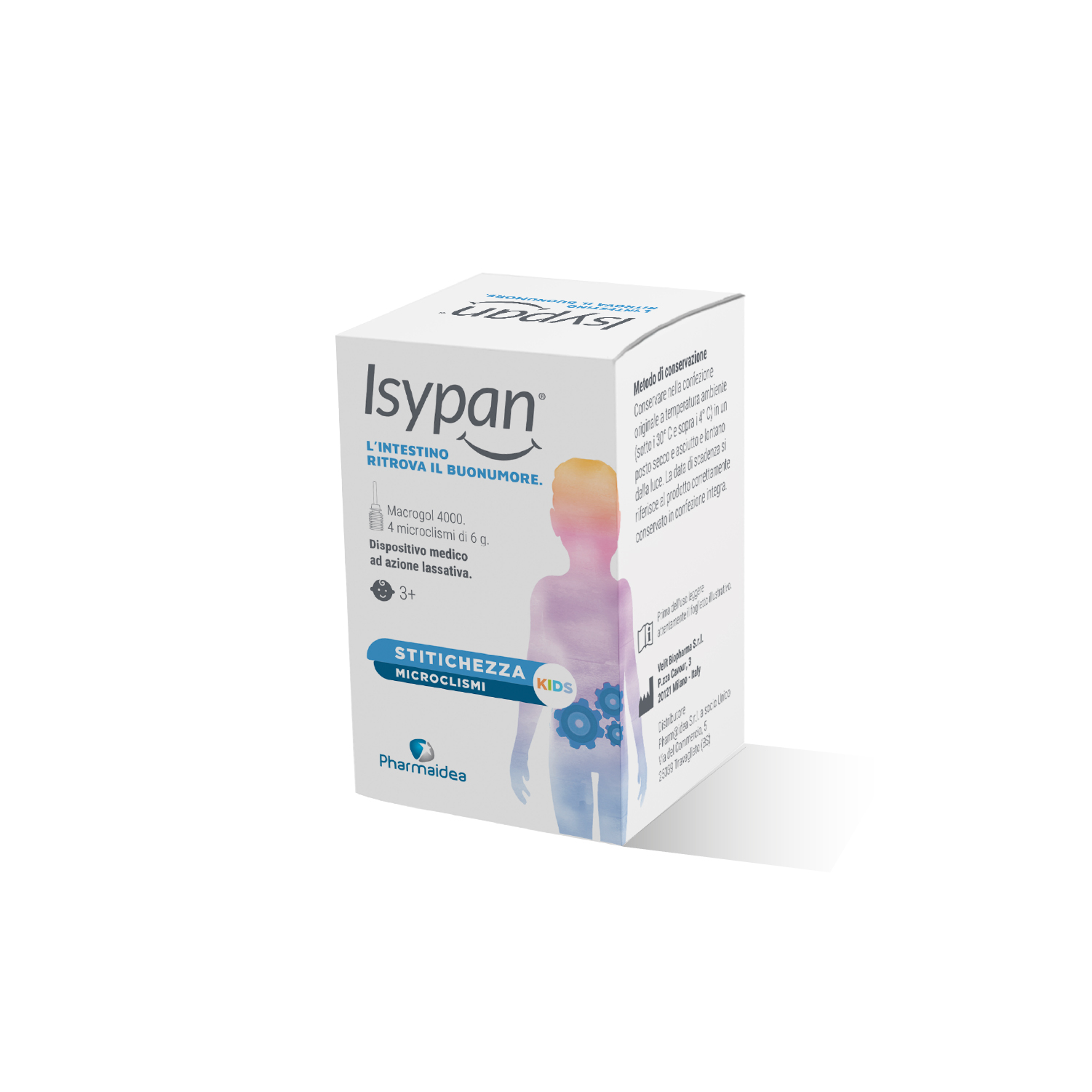ISYPAN STITICHEZZA MICROCLISMI KIDS a base di MACROGOL 4000