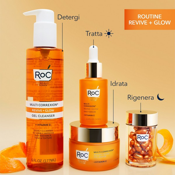 ROC Multi Correxion® Revive + Glow Siero Viso per pelle compatta, luminosa e uniforme - 30ml