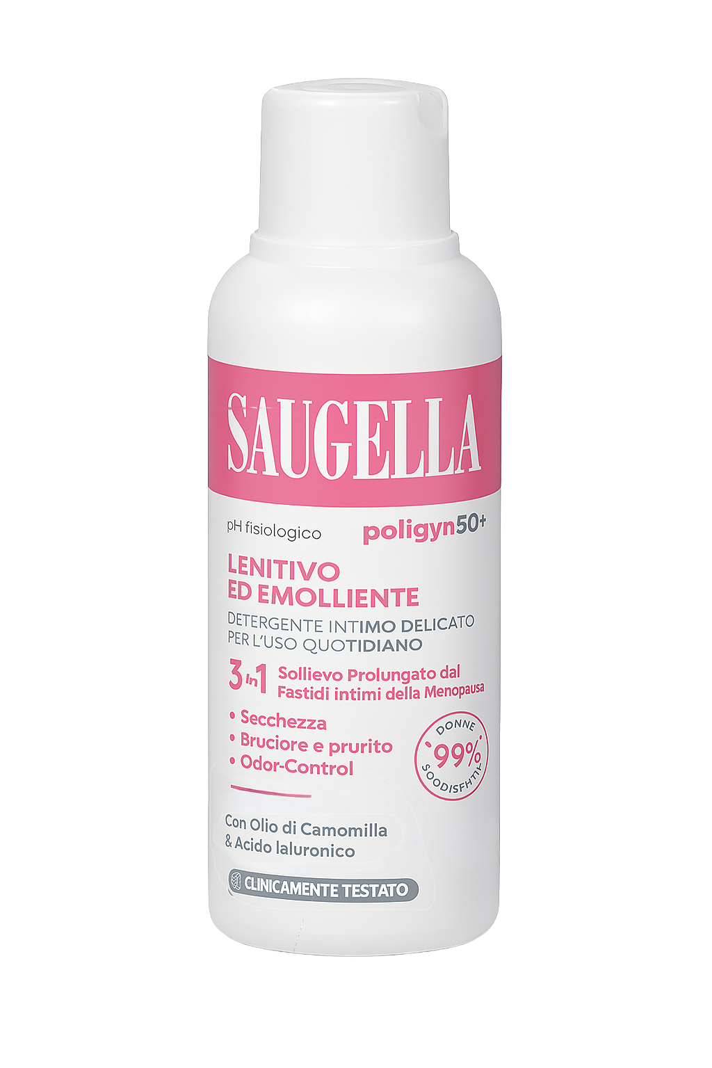 Saugella Poligyn 50+ - Detergente Intimo Lenitivo Ed Emolliente A pH Fisiologico 250 ml