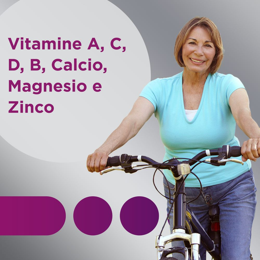 Multicentrum Donna 50+ Integratore Alimentare Multivitaminico Multiminerale Calcio Ferro Zinco 60Cpr