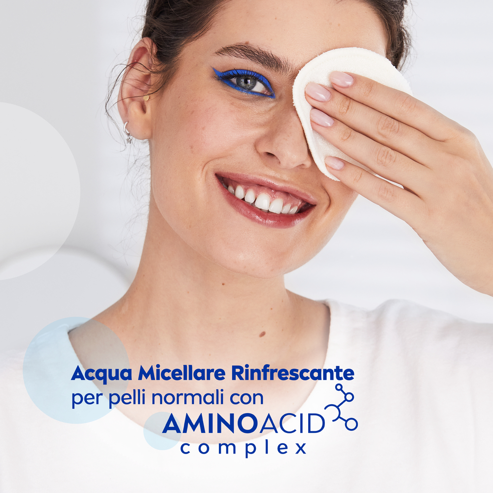 Nivea Micellair 5in1 Acqua Micellare Rinfrescante 400 ml, Detergente viso e occhi struccante