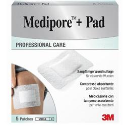 Medipore+Pad Medicazione Sterile 10x20 cm 5 Pezzi