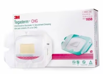 TEGADERM CHG IV MED 10X12CM 25