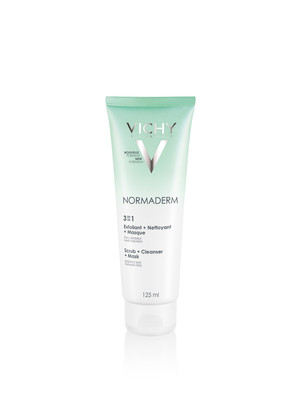 Vichy Normaderm Crema Detergente e Maschera Esfoliante per tutti i tipi di pelle 125 ml