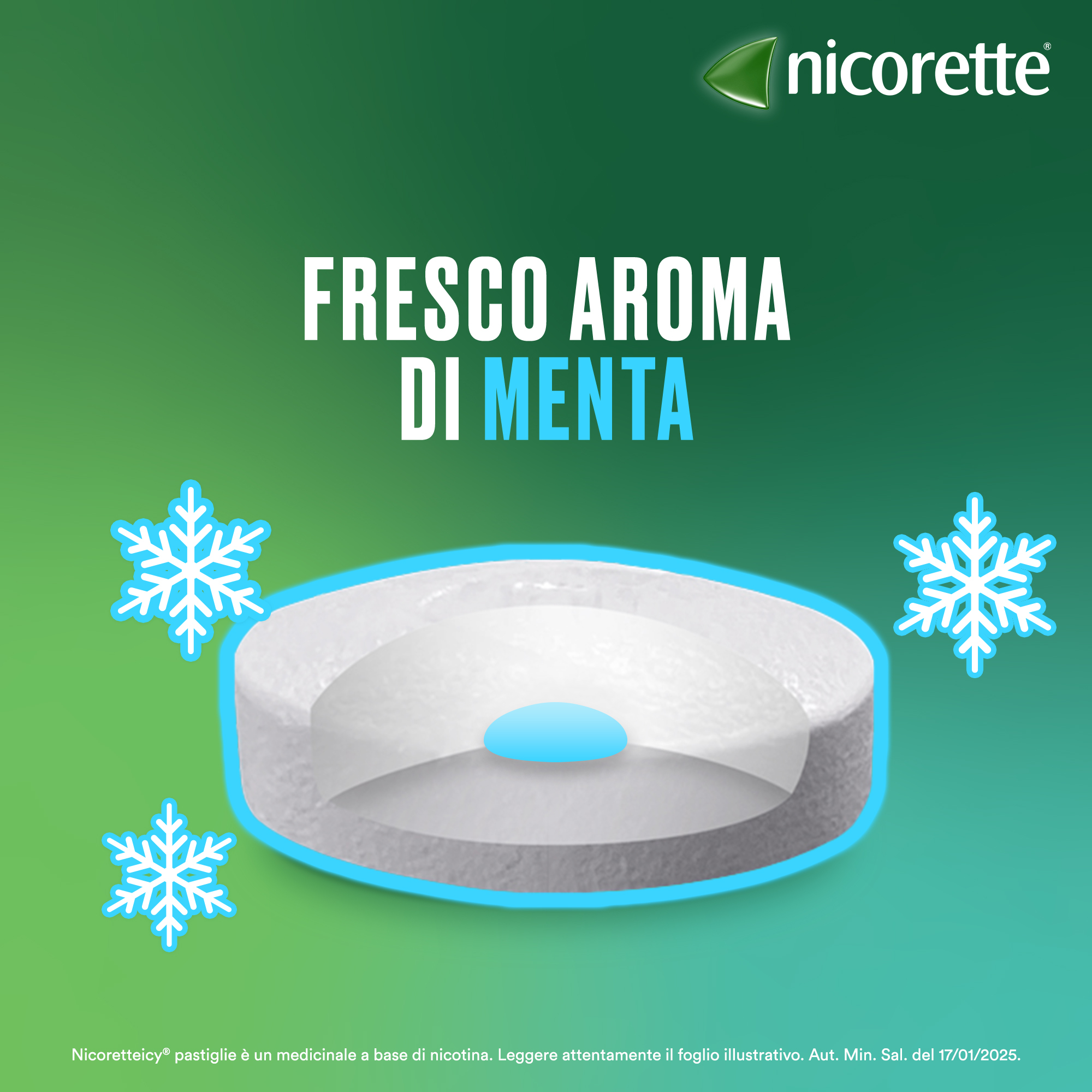 Nicorette Icy 2 mg Per Smettere Di Fumare Gusto Menta 40 Pastiglie