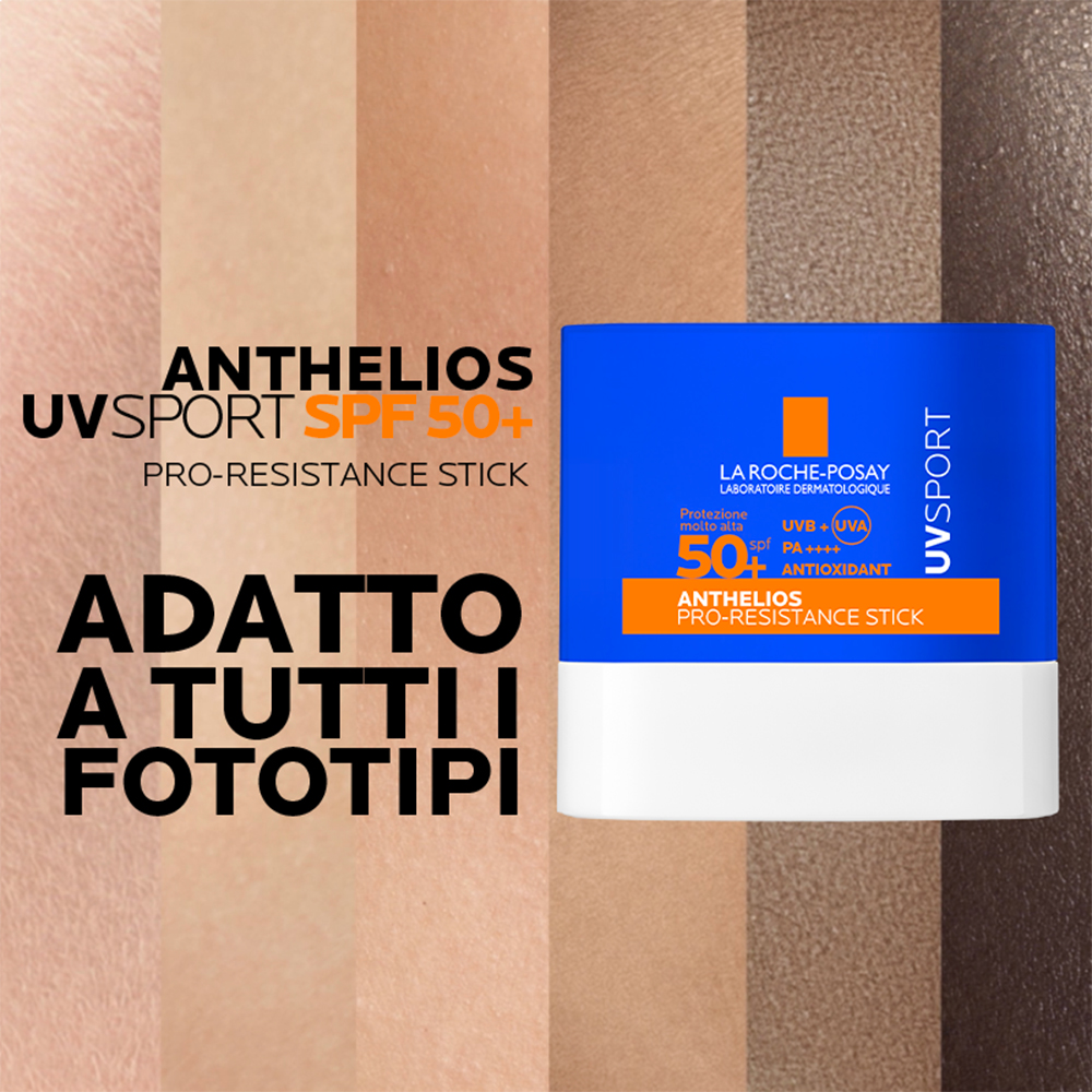 La Roche-Posay Anthelios UVSport Pro-Resistance - Stick Solare SPF50+ Viso 10 ml