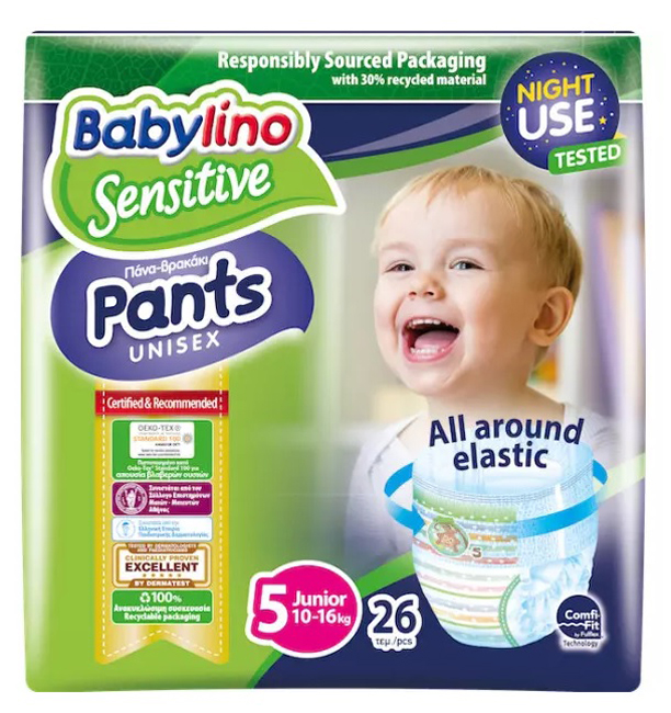 BABYLINO PANTS UNISEX TG 5 10-16 KG
